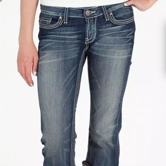 BKE Starlite Stretch Cropped Jean  Sz 29 - Picture 1 of 5